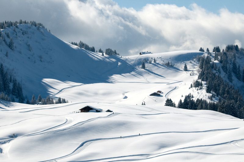 Plateau de Beauregard au-dessus de La Clusaz